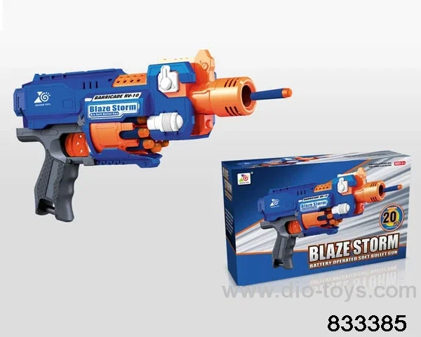 B/O soft bullet gun in color box