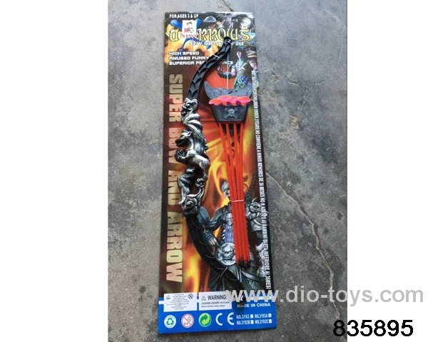 Bow and arrow in blister card