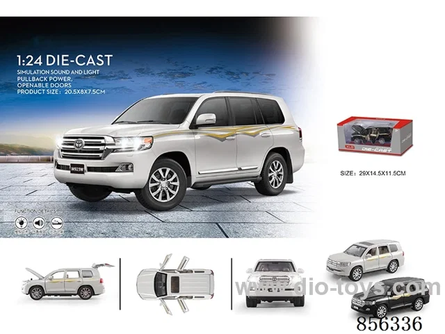 1:24 pull back alloy car W L/M in window box
