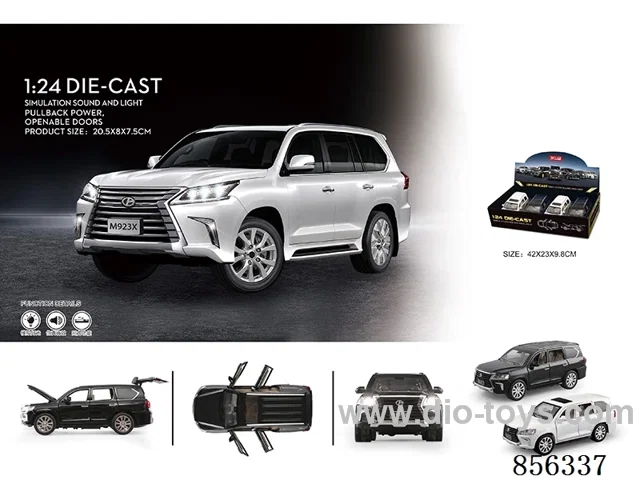 1:24 pull back alloy car W L/M in 4pcs display box