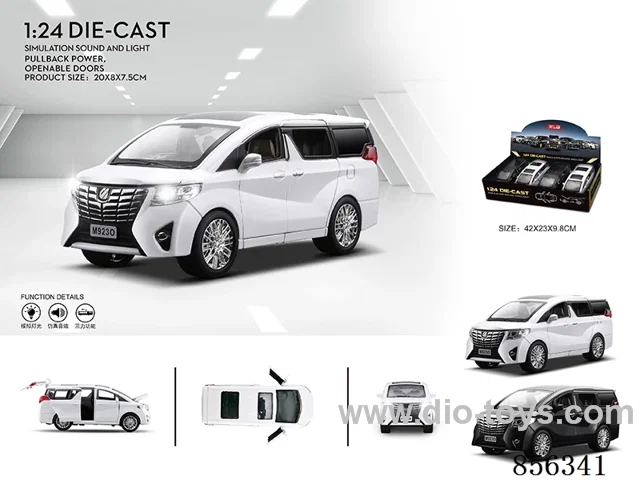 1:24 pull back alloy car W L/M in 4pcs display box