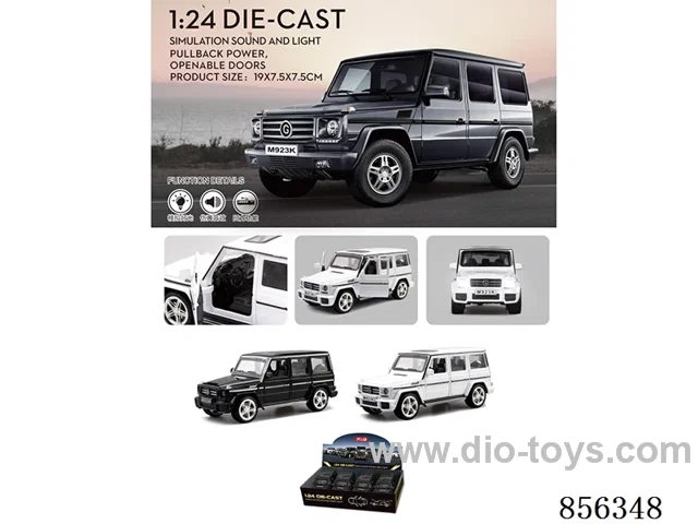 1:24 pull back alloy car W L/M in 4pcs display box