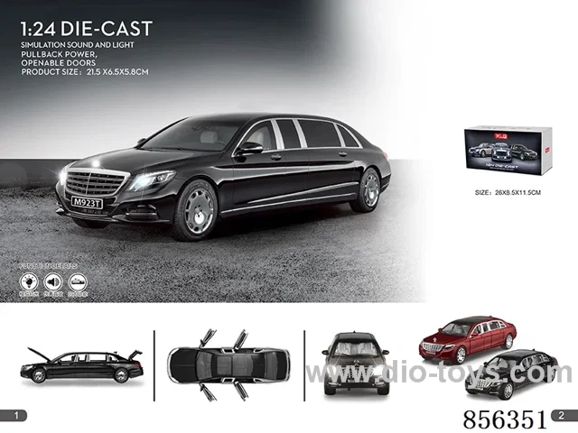 1:24 pull back alloy car W L/M in gilf box