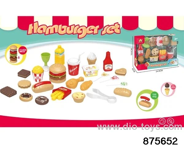fast food set in 19pcs window box