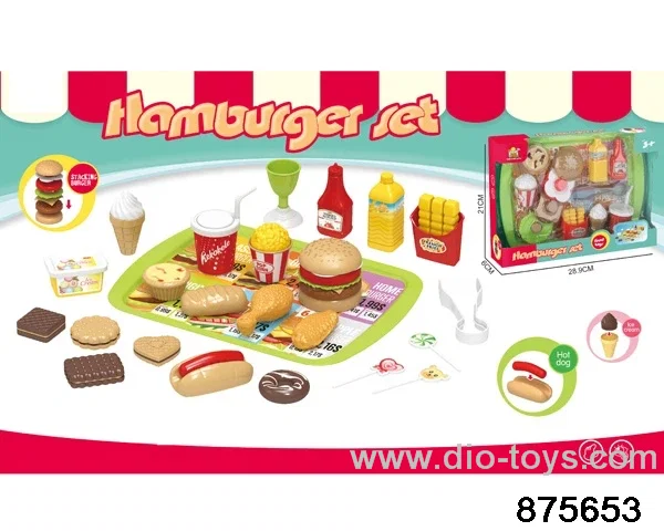 fast food set in 19pcs window box