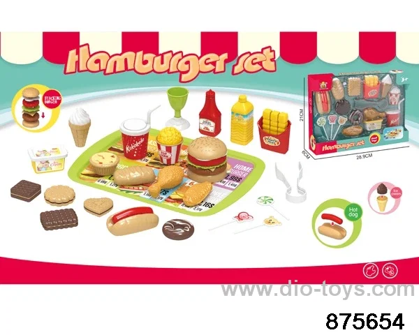 fast food set in 19pcs window box
