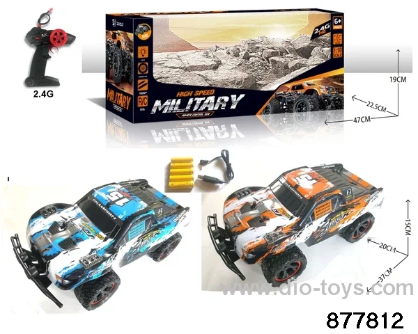 2.4G 1:10 4 ch rc car with light included battery