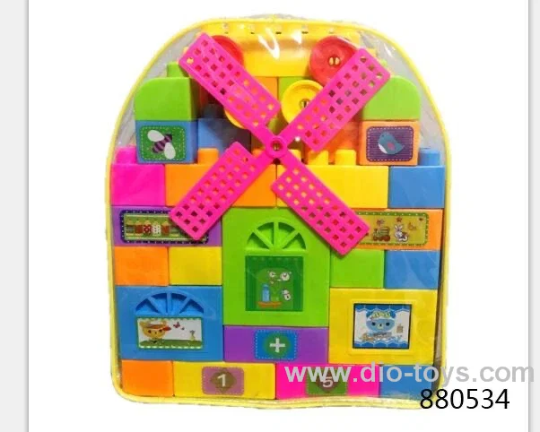 building block in 48PCS PVC packsack