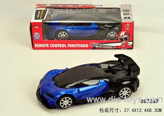 1:18 RC 2CH racing car with 3D lighting not included battery in window box