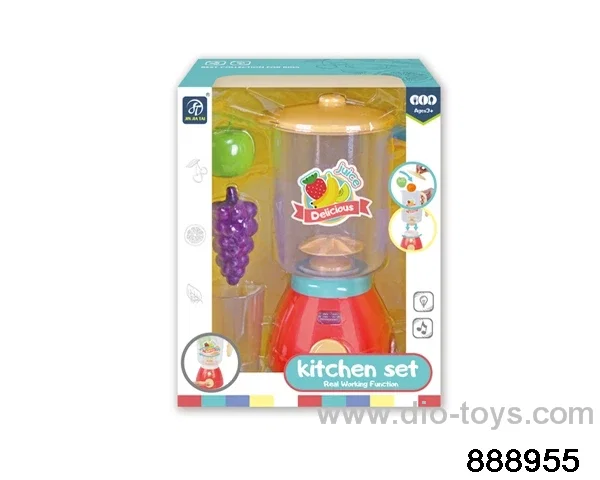 kitchen set with light in window box