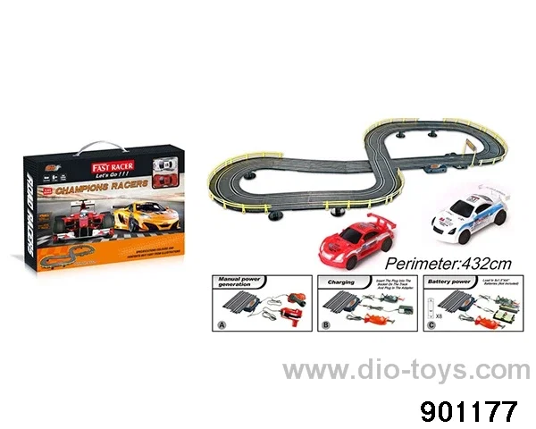 High-speed sports car track racing in color box