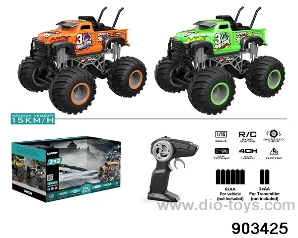 1:16 2.4G rc car not included battery