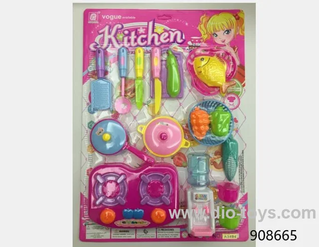 kitchen set in blister card