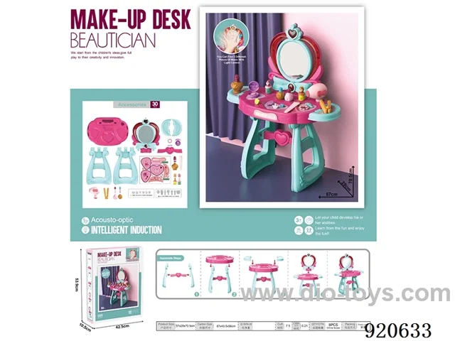 induction make up desk with music in 30pcs color box