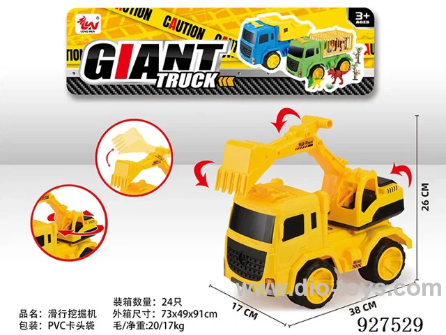 Slide car in PP bag with header