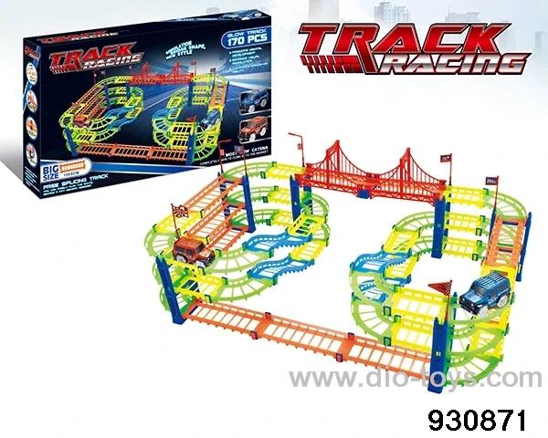 Luminous rail car 170 pcs not included battery