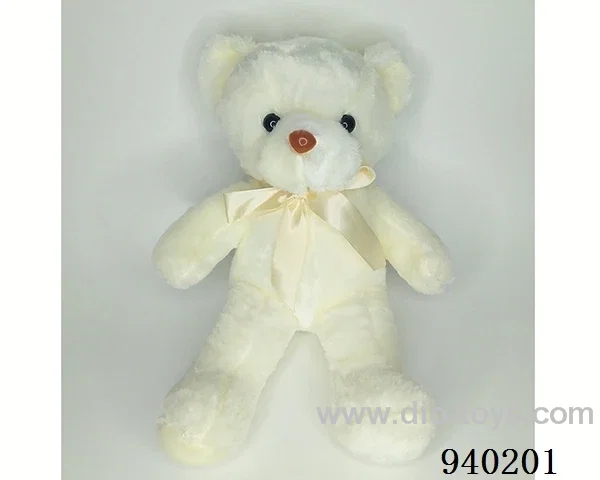 45cm White Scarf Bear in Hangtag