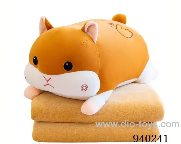 Brown hamster air conditioning quilt in PE BAG