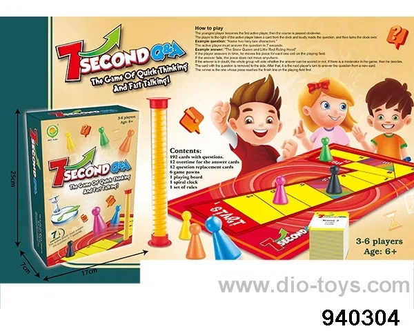 7 second game in color box