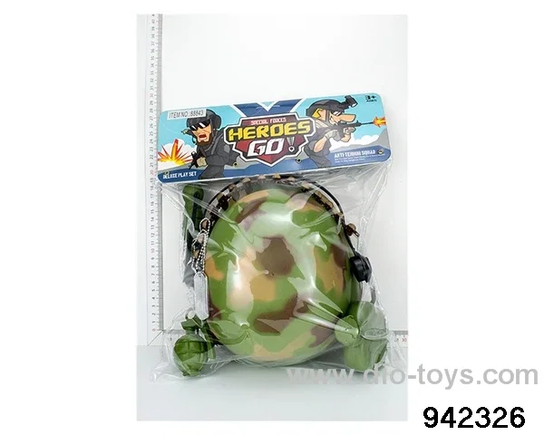 Military suits in PVC bag