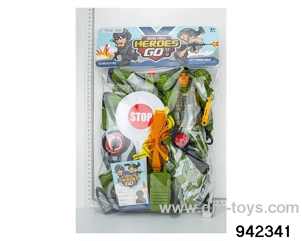Military police suit in PVC bag