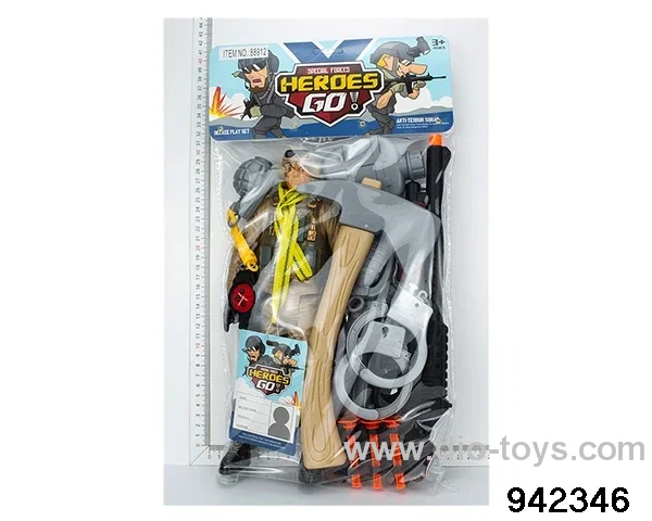 Military police suit in PVC bag