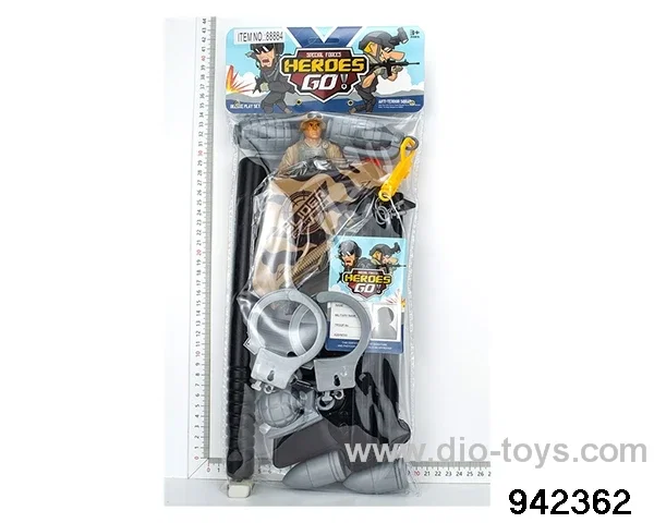 Military police suit in PVC bag