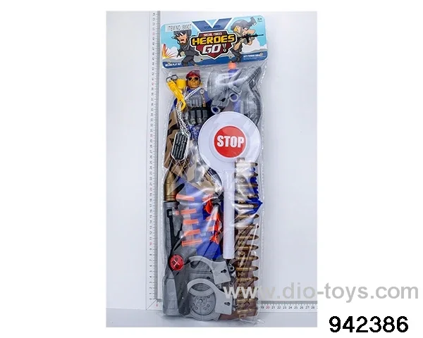 Military police suit in PVC bag