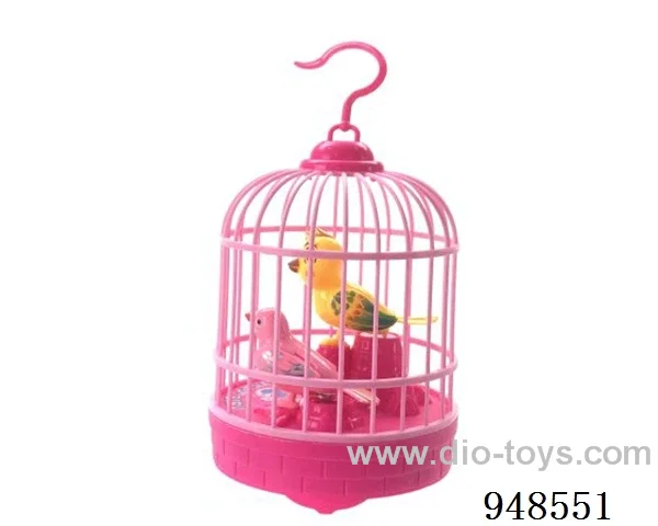 Voice controlled bird cage for two birds