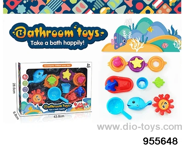 Bathing bathroom set in 12pcs window box
