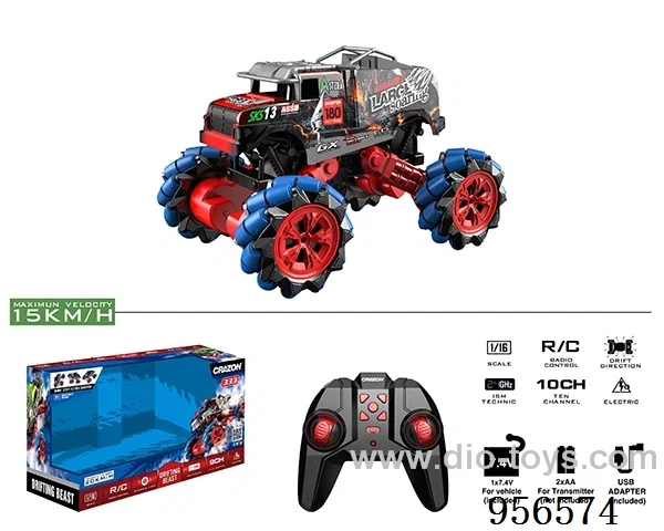 2.4G rc stunt car included battery
