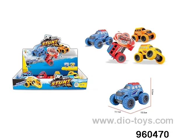 Spin stunt car in 8pcs display box