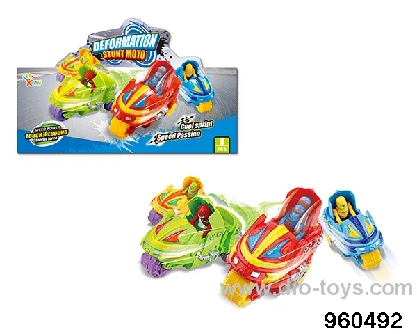 Transforming motorcycle in 8pcs display box