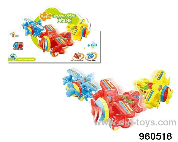 light music airplane in 6pcs display box