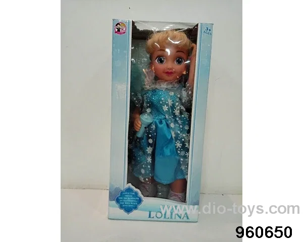 16inch Doll (with lights, can sing and walk Snow Princess) in window box