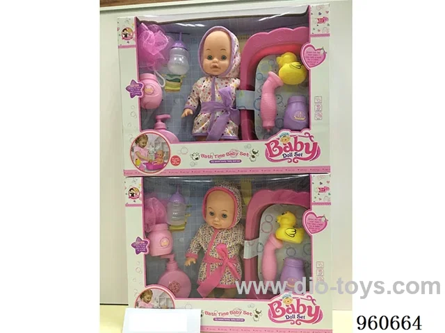 13inch Doll (will absorb water, pee with 13 sounds) in window box