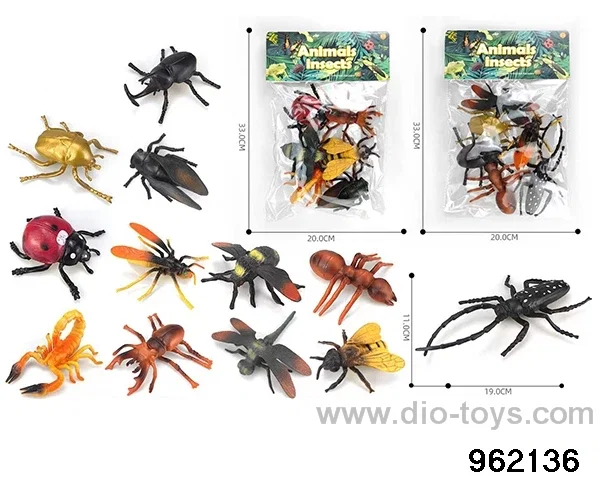 insect in 6pcs PP bag with header