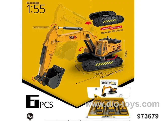 6PCS Inertial Engineering Vehicle
