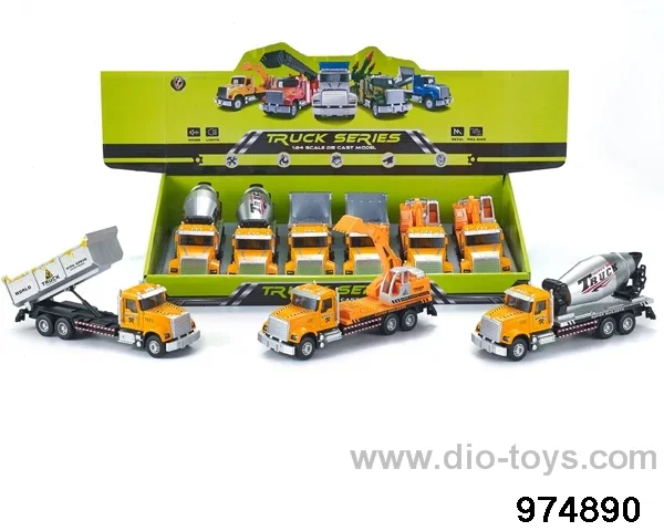 6pcs 1:24 pull back alloy car with light and sound/include 3*AG13