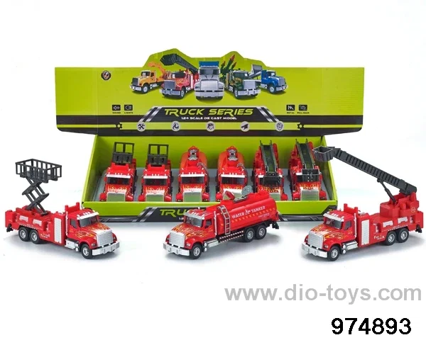 6pcs 1:24 pull back alloy car with light and sound/include 3*AG13