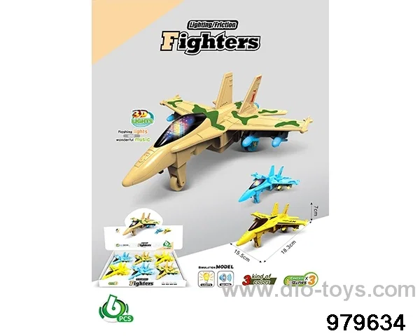 6PCS Inertia toy with flash included battery