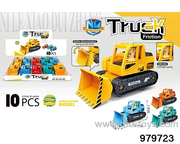 10PCS Inertial Engineering Vehicle