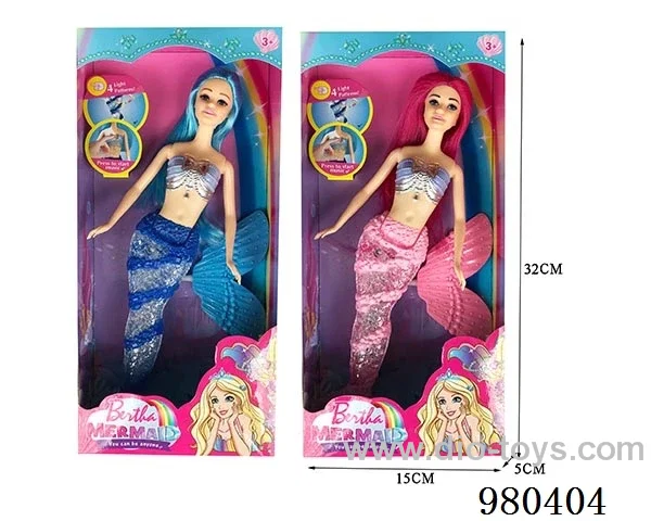 11 inch doll with light/music，2 asstd
