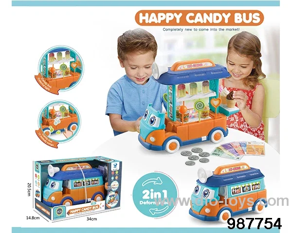 2 in 1 Metamorphosis Dessert Bus (Package 2AA) in display box