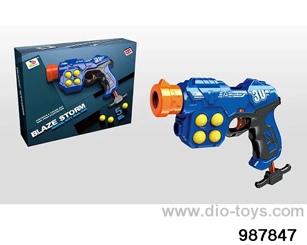 Soft bullet gun (5 round bullets) in color box