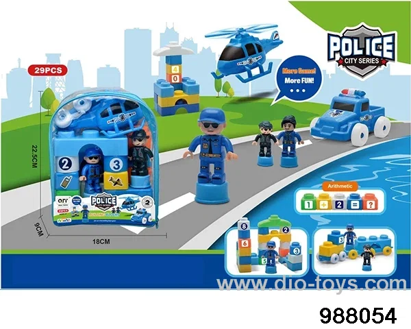 City Police Series in PVC packsack 29PCS