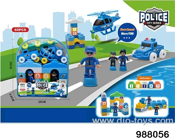 City Police Series in PVC packsack 60PCS