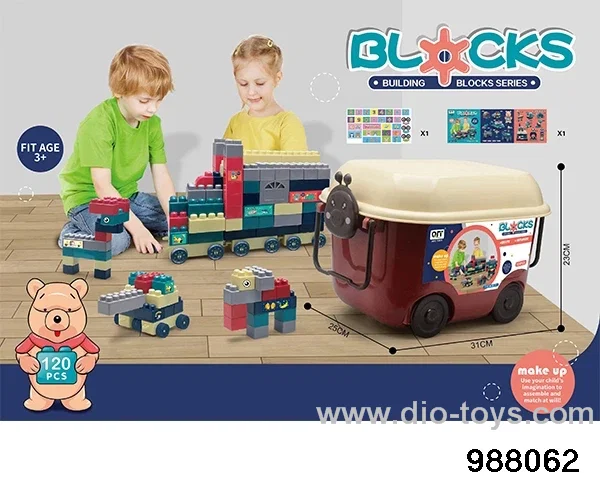 Building block storage box in Barrel 120PCS