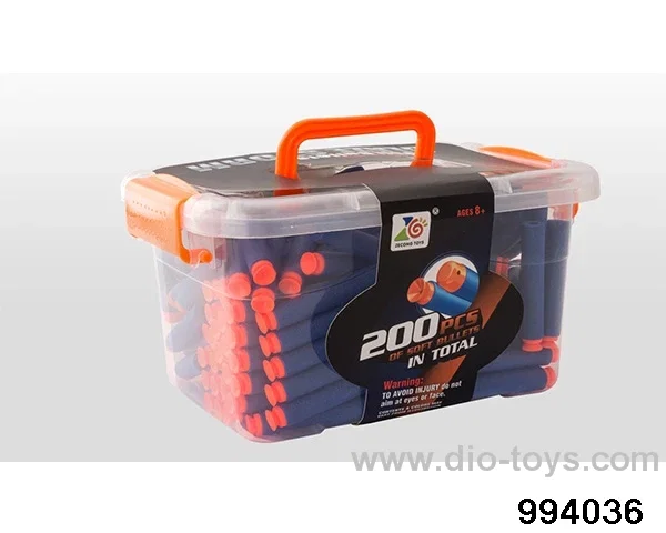 Soft bullet gun (5 bullets) in Plastic box