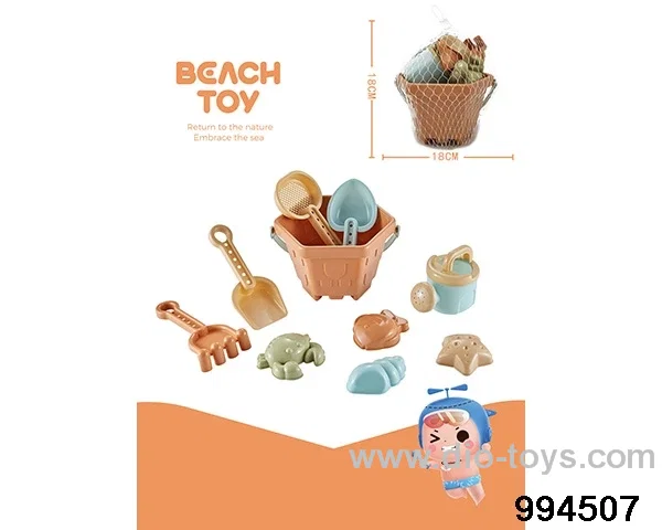 10 pcs beach bucket in Net bag